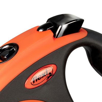 flexi Xtreme smycz taśmowa, pomarańczowa, 5 m