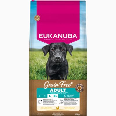 Eukanuba Grain Free Adult Large, kurczak
