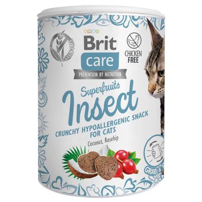 Brit Care Cat Snack Superfruits Insect, owady