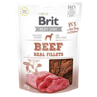 Brit Jerky, filety z wołowiną