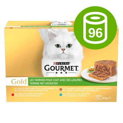 Megapakiet Gourmet Gold Terrine, 96 x 85 g