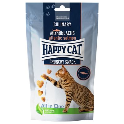Happy Cat Culinary Crunchy Snack, łosoś atlantycki