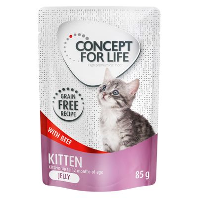 Concept for Life Kitten w galarecie, wołowina - bez zbóż