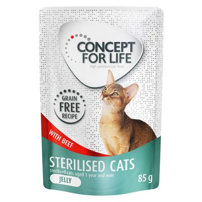 Concept for Life Sterilised Cats w galarecie, wołowina - bez zbóż