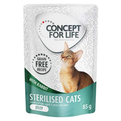 Concept for Life Sterilised Cats w galarecie, królik - bez zbóż