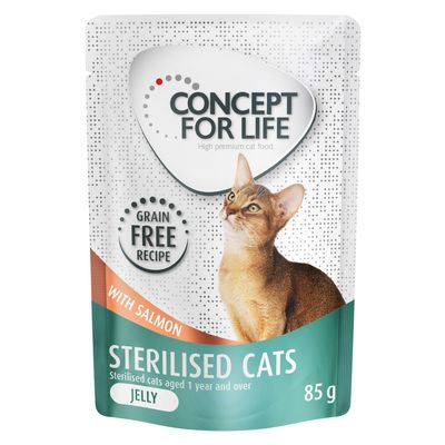Concept for Life Sterilised Cats w galarecie, łosoś - bez zbóż