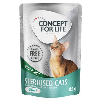 Concept for Life Sterilised Cats w sosie, królik - bez zbóż