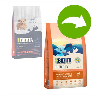 Bozita Dog Purely Adult Small Grain Free, łosoś i wołowina