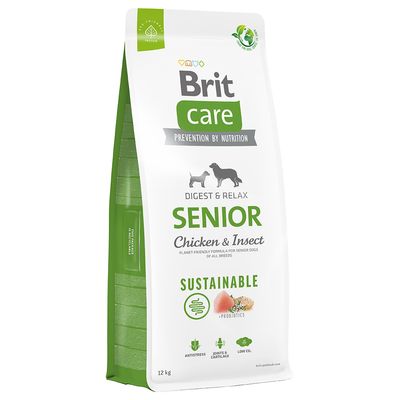 Brit Care Dog Sustainable Senior, kurczak i insekty