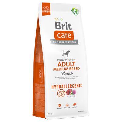 Brit Care Dog Hypoallergenic Adult Medium Breed, jagnięcina i ryż