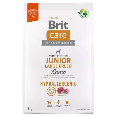 Brit Care Dog Hypoallergenic Junior Large Breed, jagnięcina i ryż