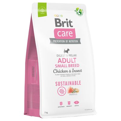 Brit Care Dog Sustainable Adult Small Breed, kurczak i insekty