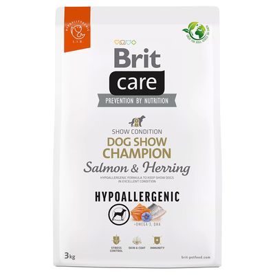 Brit Care Hypoallergenic Dog Show Champion, łosoś i śledź