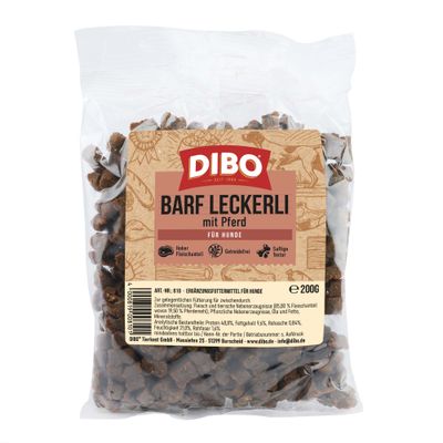 DIBO BARF, przysmaki z koniną