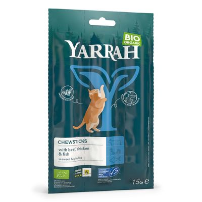 Yarrah Bio Chew Sticks, pałeczki do żucia dla kota