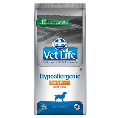 Farmina Vet Life Dog Hypoallergenic, ryba i ziemniaki