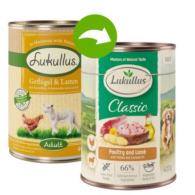 Megapakiet Lukullus Natural, 24 x  400 g