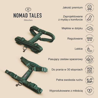 Nomad Tales Blush, szelki, kolor taupe