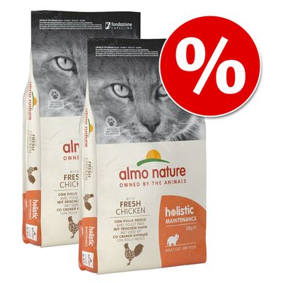Dwupak Almo Nature Holistic, 2 x 12 kg