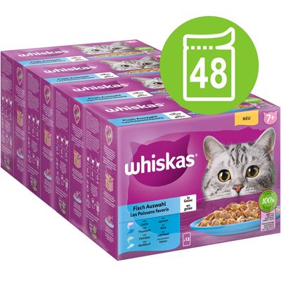 Pakiet mieszany Whiskas Senior, saszetki, 48 x 85 g