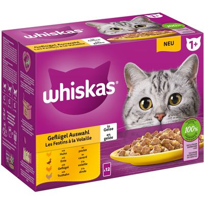 Whiskas 1+ Adult, saszetki, 12 x 85 g