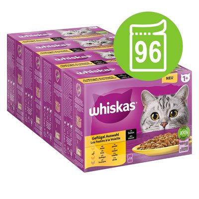 Megapakiet Whiskas 1+ Adult, saszetki, 96 x 85 g