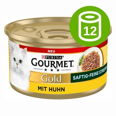 Gourmet Gold, soczyste kawałeczki, 12 x 85 g