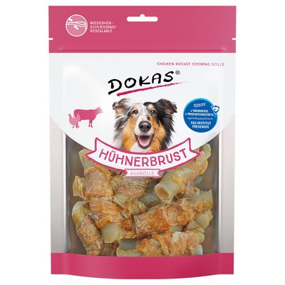 Dokas, rolki do żucia z kurczaka