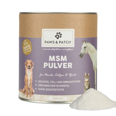 PAWS & PATCH MSM Pulver, siarka organiczna w proszku