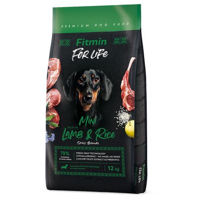 Fitmin Dog For Life Mini, jagnięcina i ryż