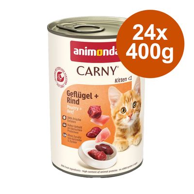 Megapakiet animonda Carny Kitten, 24 x 400 g