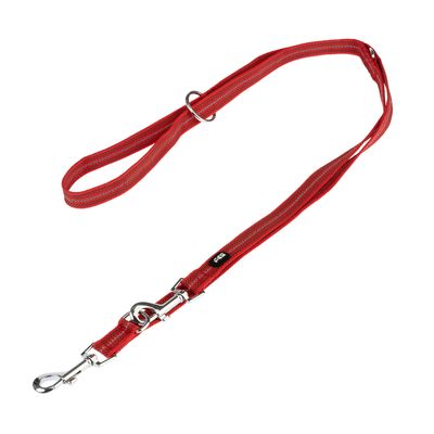 TIAKI, smycz Reflective Rubber, czerwona