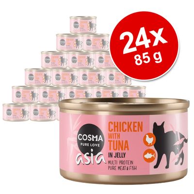 Megapakiet Cosma Asia, w galarecie, 24  x 85 g