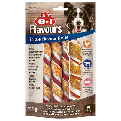 8w1 Triple Flavour Rolls pałeczki do żucia