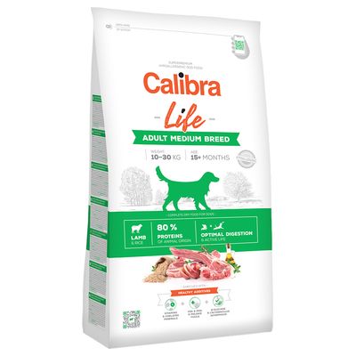 Calibra Dog Life Adult Jagnięcina dla psów średnich ras