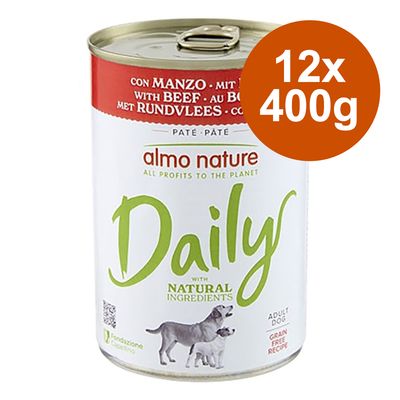 Almo Nature Daily Dog Batch 12 x 400 g dla psów