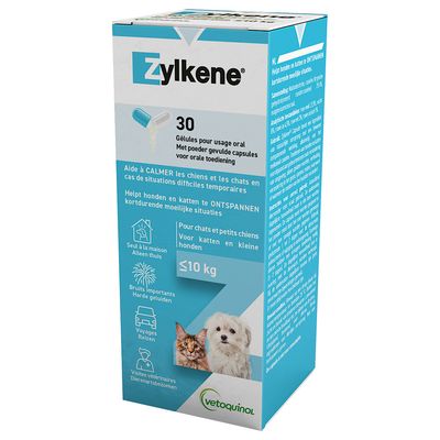 Zylkene kapsułki uspokajające dla psów i kotów, 75 mg