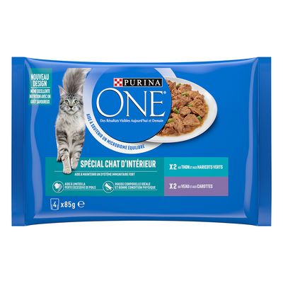 PURINA ONE Indoor Cat 4 x 85 g