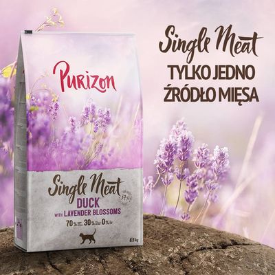 Purizon Single Meat, kaczka z kwiatami lawendy