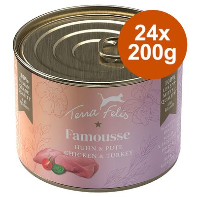 Korzystny pakiet Terra Felis Famousse, 24 x 200 g