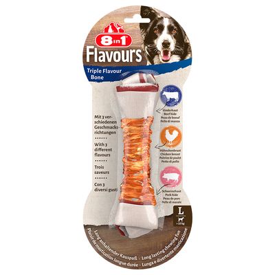 8in1 Triple Flavour L, kość do żucia