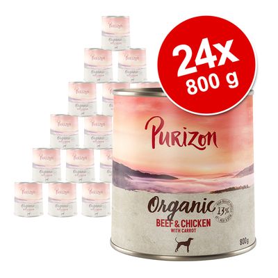 Korzystny pakiet Purizon Organic, 24 x 800 g