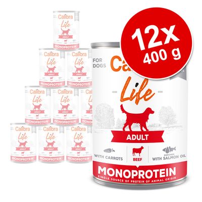Korzystny pakiet Calibra Dog Life Adult, 12 x 400 g