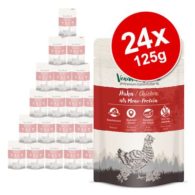 Korzystny pakiet Venandi Animal Monoprotein, 24 x 125 g