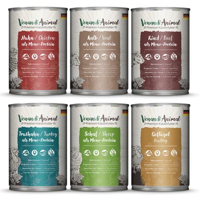 Pakiet mieszany Venandi Animal 6 x 400 g