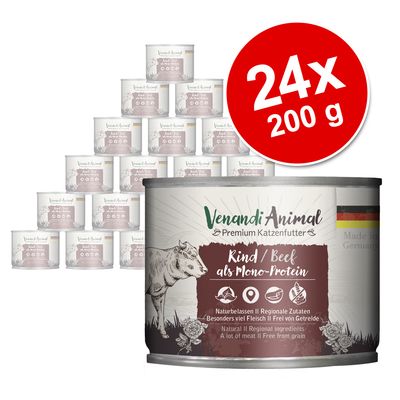 Korzystny pakiet Venandi Animal Monoprotein 24 x 200 g