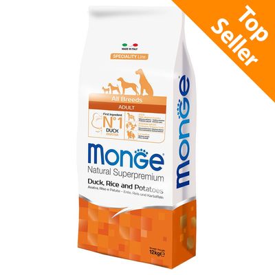 Monge Superpremium All Breeds Adult Kaczka, Ryż i Ziemniaki