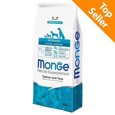 Monge Superpremium All Breeds Adult Hypo z łososiem i tuńczykiem