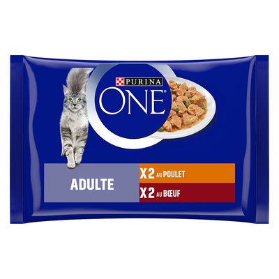 PURINA ONE Adult 4 x 85 g dla kotów