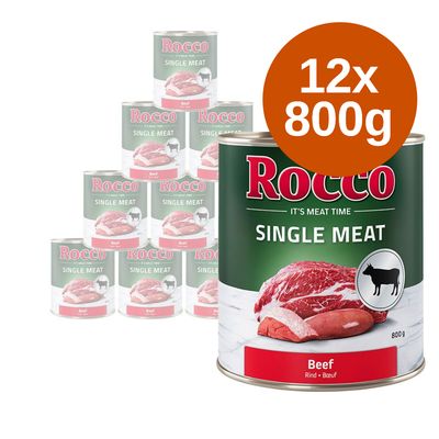 Korzystny pakiet Rocco Single Meat, 12 x 800 g